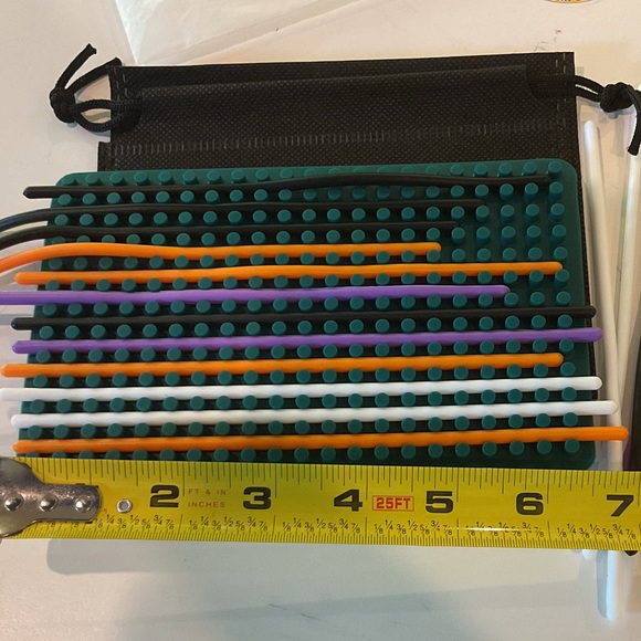 Sensory activity board silicones double sides with Storage Pouch - Picture 2 of 8